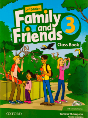 AMERICAN FAMILY AND FRIENDS 2ND 3 SB+WB+CD+DVD